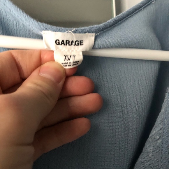 Cute Flowy Floral Detail Blouse with Rope Strings - Picture 2 of 2